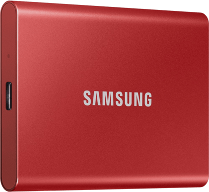 Samsung T7 Extern Portabel SSD Röd 500GB