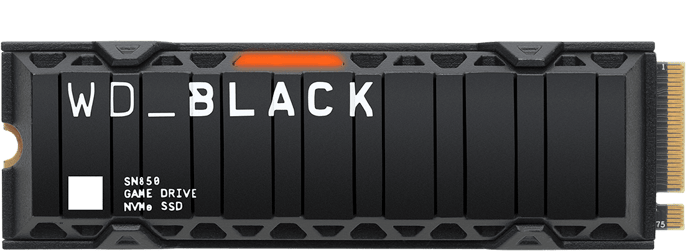 WD Black SN850 1TB Gen 4 Med Värmespridare
