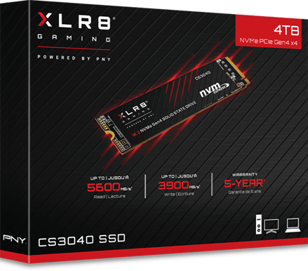 PNY XLR8 CS3040 M.2 Gen 4 NVMe 4TB