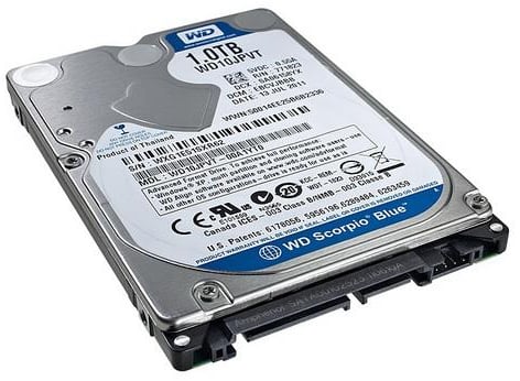 WD Blue Laptop 1TB 5400rpm 8MB