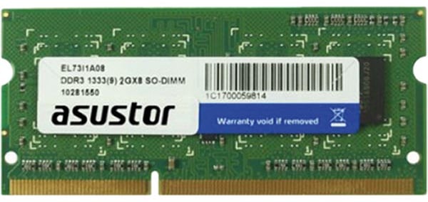 ASUSTOR 2GB(1x2GB) SO-DIMM 1333MHz