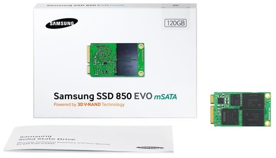 Samsung 850-series EVO 120GB mSATA