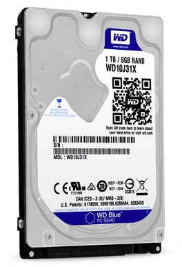 WD Blue Laptop SSHD 1TB 5400rpm 64MB