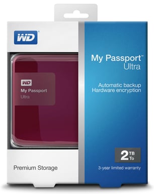 WD My Passport Ultra 2TB Röd
