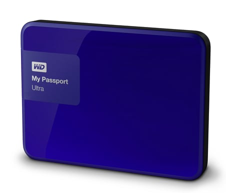 WD My Passport Ultra 3TB Blå
