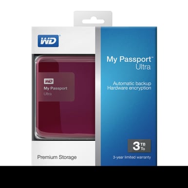 WD My Passport Ultra 3TB Röd
