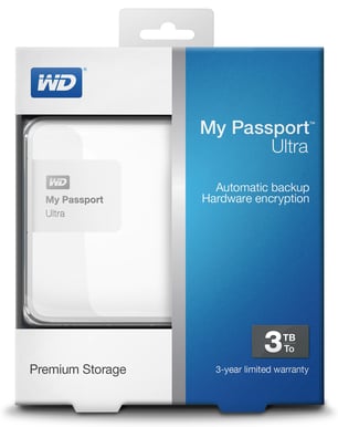 WD My Passport Ultra 3TB Vit