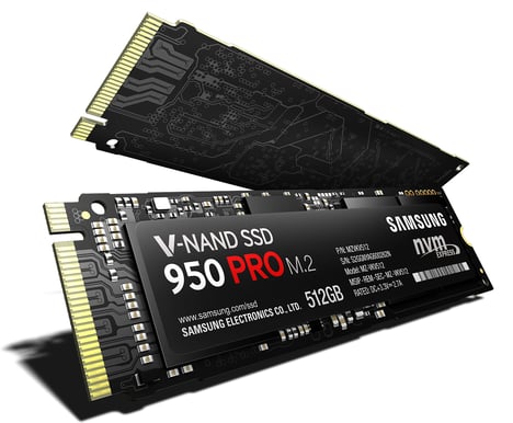Samsung 950-series PRO 512GB M.2 NVMe