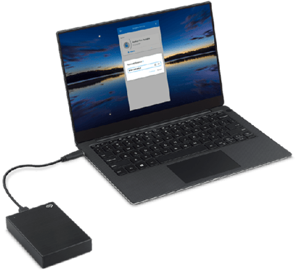 Seagate One Touch HDD Svart 4TB