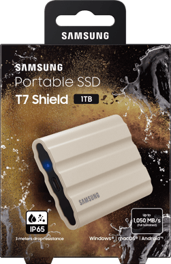 Samsung T7 Shield 1TB Sand