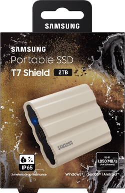 Samsung T7 Shield 2TB Sand