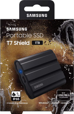 Samsung T7 Shield 1TB Svart