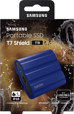 Samsung T7 Shield 1TB Blå