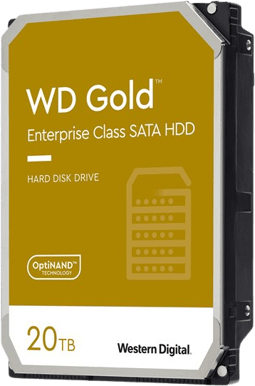 WD Gold 20TB 7200rpm 512MB