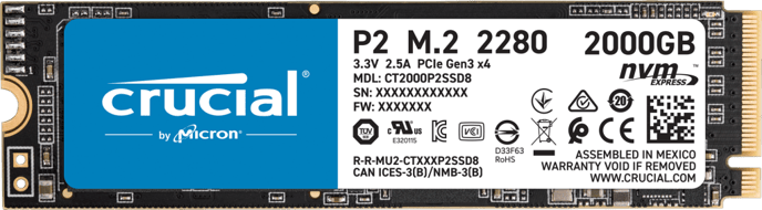 Crucial P2 2TB NVMe
