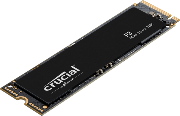 Crucial - Disque Dur SSD P3 Plus 500 Go Nvme PCI Express