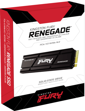 Kingston Fury Renegade M.2 NVMe SSD Gen 4 2TB Med Värmespridare