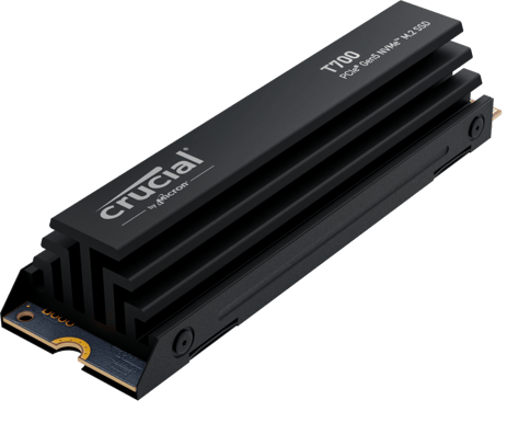 Crucial T700 4TB M.2 NVMe PCIe Gen 5 med värmespridare