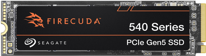 Seagate Firecuda 540 1TB M.2 NVMe PCIe Gen 5