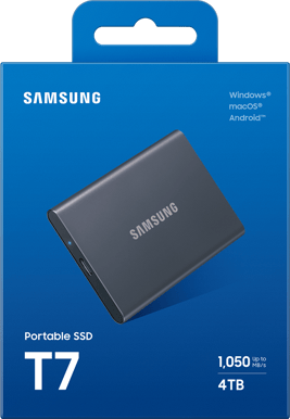 Samsung T7 External 4TB Titangrå