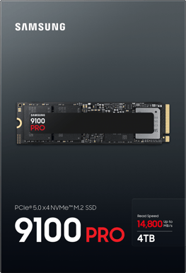 Samsung 9100 PRO M.2 NVMe Gen5 4TB