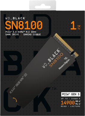 WD Black SN8100 1TB M.2 NVMe PCIe Gen 5