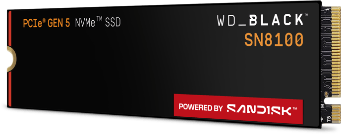 WD Black SN8100 2TB M.2 NVMe PCIe Gen 5