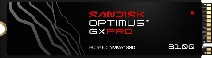 Sandisk Optimus GX PRO 8100 M.2 NVMe Gen 5 SSD 1TB