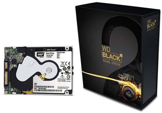 WD Black2 Dual Drive 120GB SSD, 1TB HDD 2.5"