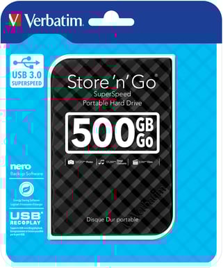 Verbatim Store'n Go 500GB -Svart