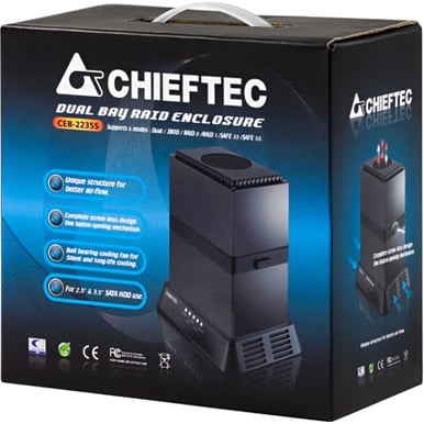 HD Kabinett 2st. SATA 2x2,5"/3,5" USB2.0 och eSATA