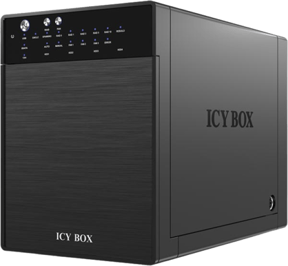 HDD-kabinett 4xHDD eSATA/USB3,  svart
