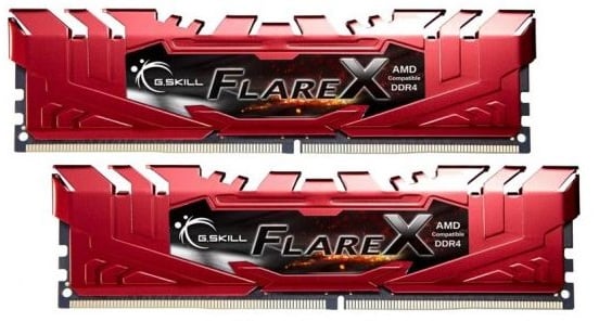 G.Skill 16GB (2x8GB) DDR4 2400MHz CL15 Flare X Röd