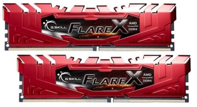 G.Skill 32GB (2x16GB) DDR4 2400MHz CL15 Flare X Röd