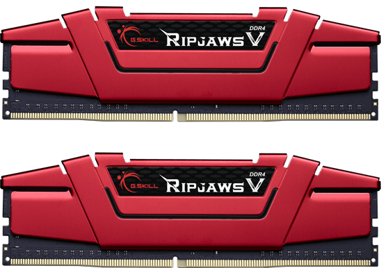 G.Skill 16GB (2x8GB) DDR4 2666MHz CL15 Ripjaws V Röd