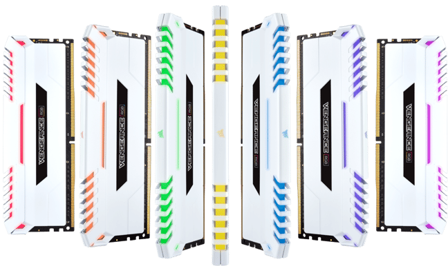 Corsair 128GB (8x16GB) DDR4 3000MHz CL16 Vengeance RGB Vit