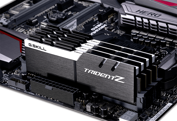 G.Skill 16GB (2x8GB) DDR4 3200MHz CL14 Trident Z Svart/Vit