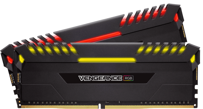 Corsair 32GB (2x16GB) DDR4 3200MHz CL16 Vengeance RGB Svart