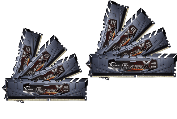 G.Skill 64GB (8x8GB) DDR4 2400MHz CL15 Flare X AMD