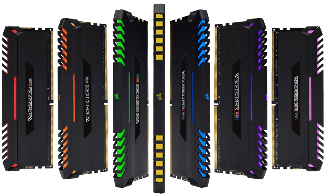 Corsair 64GB (4x16GB) DDR4 3000MHz CL16 Vengeance RGB Svart