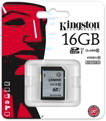 Kingston 16GB SDHC Class 10 U1