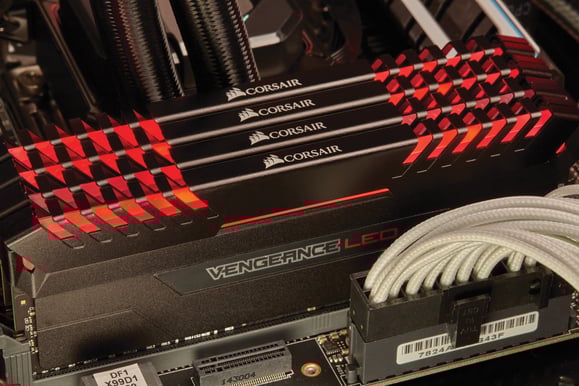 Corsair 32GB (2x16GB) DDR4 3200MHz CL16 Vengeance LED Röd
