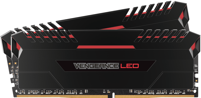 Corsair 32GB (2x16GB) DDR4 3000MHz CL16 Vengeance LED Röd