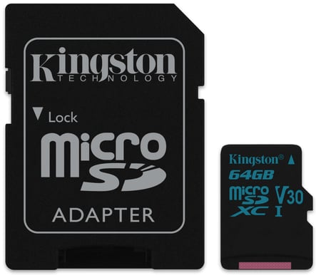 Kingston microSDXC 64GB Canvas Go!