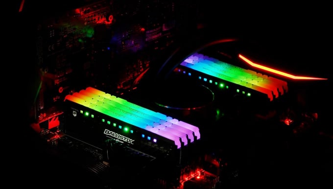 Ballistix 16GB (2x8GB) DDR4 3000MHz CL16 Tactical Tracer RGB