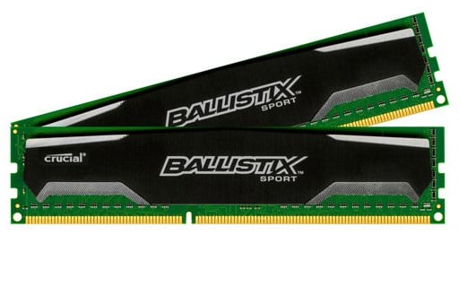 Ballistix 16GB (2x8GB) DDR3 CL9 1600Mhz Sport