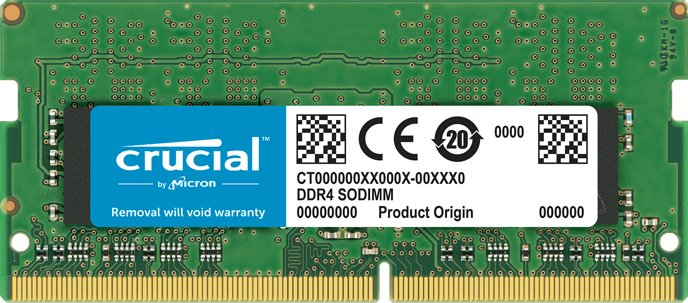 Crucial 4GB (1x4GB) DDR4 2400MHz CL17 SODIMM