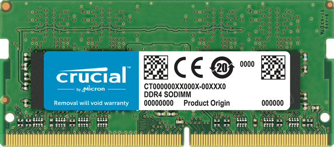 Crucial 8GB (1x8GB) DDR4 2400MHz CL17 SODIMM