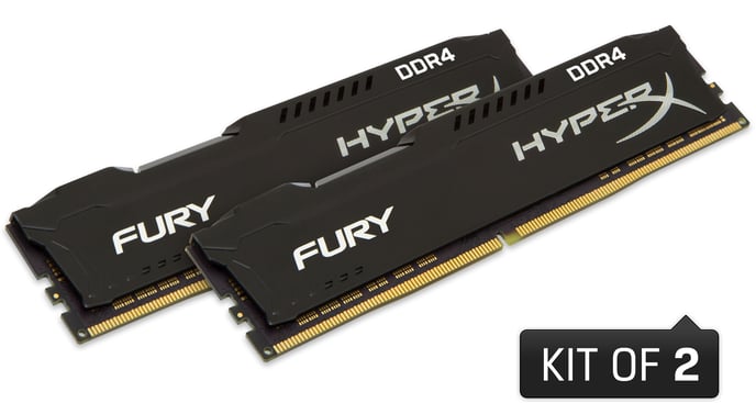 HyperX 16GB (2x8GB) 2933MHz CL17 Fury Svart