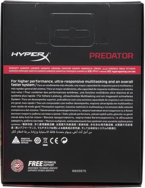 HyperX 32GB (4x8GB) 2933MHz CL15 Predator RGB